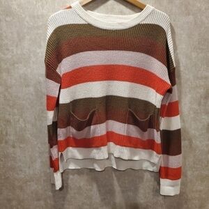 Madewell Patch Pocket Pullover Sweater in Walton Stripe